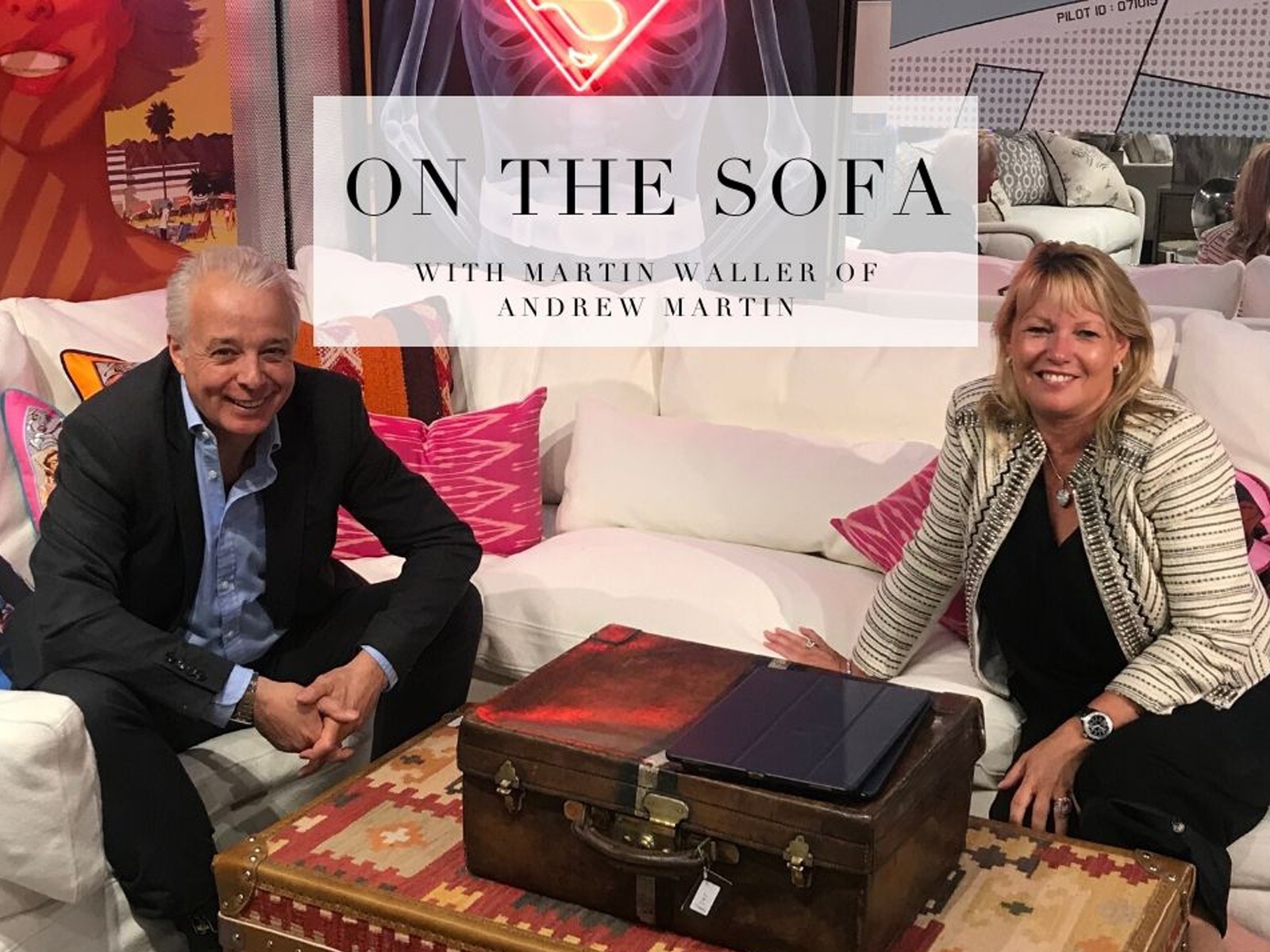 On the sofa with Martin Waller